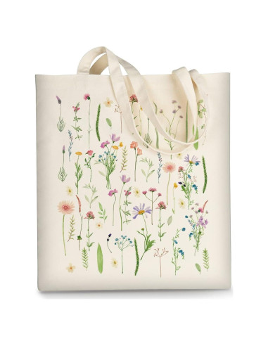 Bolsa de Lona AUSVKAI Reutilizable para Compras y Playa