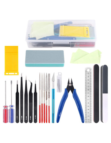 Juego de Herramientas para Modelistas Rustark 21 Piezas