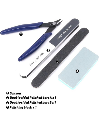 Juego de Herramientas para Modelistas Rustark 21 Piezas