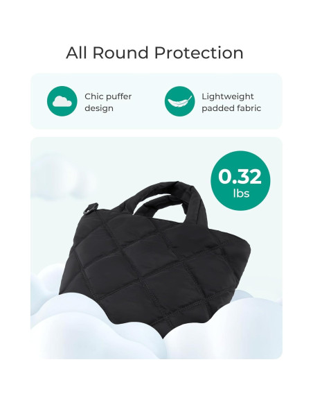 Bolsos Cruzados BAGSMART para Mujeres, Tote Acolchado 8L