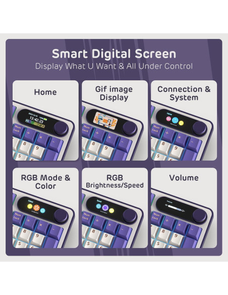 Teclado Mecánico RK ROYAL KLUDGE S98 Inalámbrico 96%