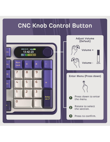 Teclado Mecánico RK ROYAL KLUDGE S98 Inalámbrico 96%