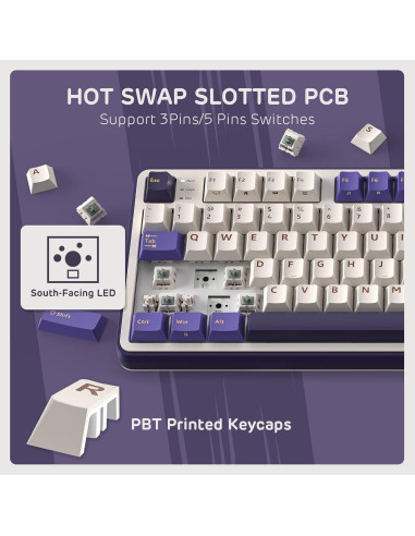 Teclado Mecánico RK ROYAL KLUDGE S98 Inalámbrico 96%