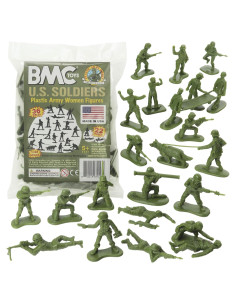 Figuras de Soldados Femeninos BMC 36pc Verde Oliva 5,08cm