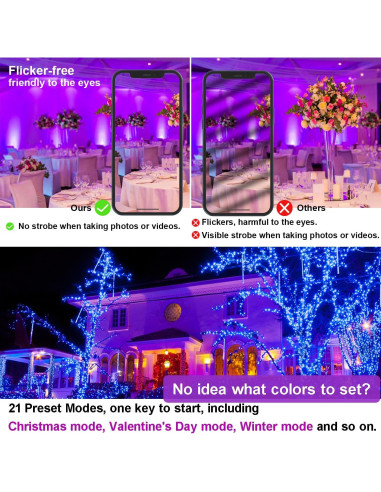 Luz de Inundación LED RGB 80W Control APP IP66 - Borui