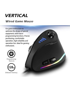 Ratón Vertical Ergonómico Attoe ATC18 10000 DPI 11 Botones 2