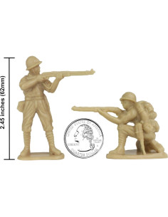 Soldados de Plástico BMC WW2 Japoneses 1:32 - 30 Figuras 2