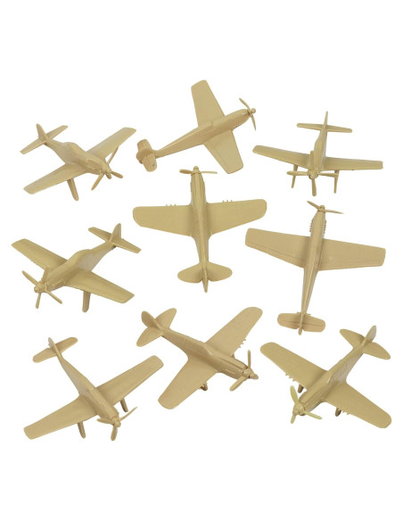 Aviones de Combate WW2 TimMee 9 Piezas Tan 1:100