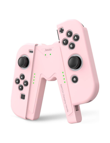 Grip de Carga JINGDU para Joy-Con Nintendo Switch Rosa Grip de Carga JINGDU para Joy-Con Nintendo Switch Rosa