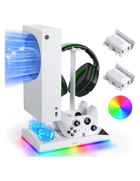 FYOUNG Soporte Enfriamiento RGB para Xbox Series S Carga Doble