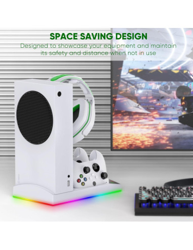 FYOUNG Soporte Enfriamiento RGB para Xbox Series S Carga Doble