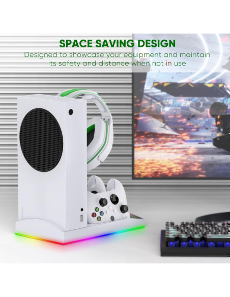 FYOUNG Soporte Enfriamiento RGB para Xbox Series S Carga Doble