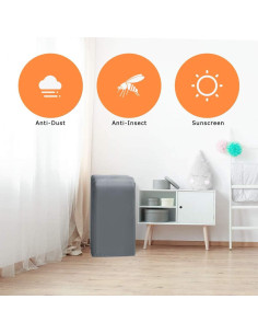 Funda de Aire Acondicionado Portátil Luxiv Gris 40 x 46 x 75 cm 2