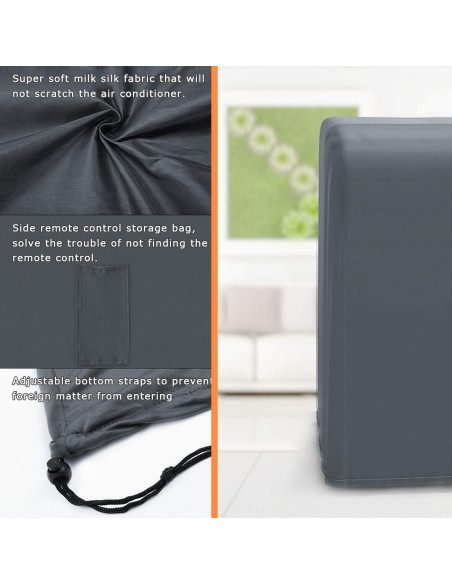 Funda de Aire Acondicionado Portátil Luxiv Gris 40 x 46 x 75 cm