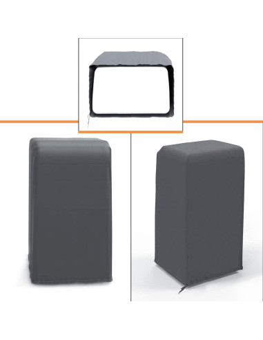 Funda de Aire Acondicionado Portátil Luxiv Gris 40 x 46 x 75 cm