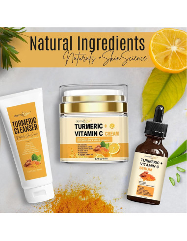 Kit de Cuidado Facial Completo Cúrcuma Naturals+SkinScience