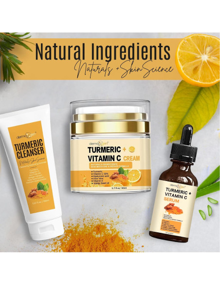 Kit de Cuidado Facial Completo Cúrcuma Naturals+SkinScience
