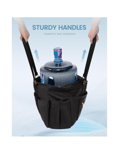 Bolsa Tote LOVEVOOK para Laptop 39.6 cm Negra con Bolsillos