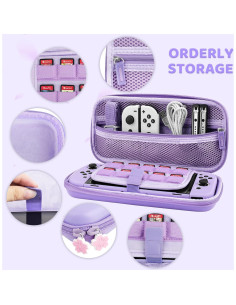 Estuche Protector FANPL para Nintendo Switch OLED Púrpura 2