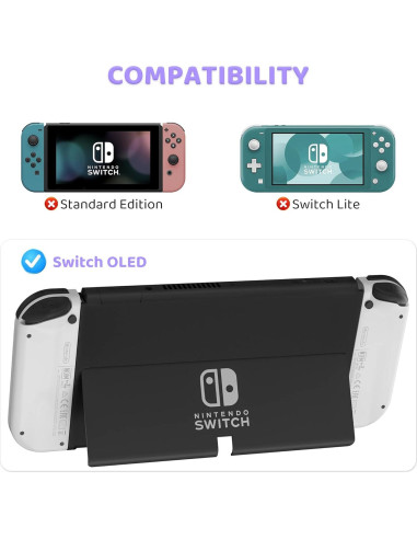 Estuche Protector FANPL para Nintendo Switch OLED Púrpura