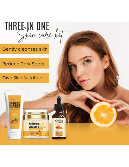 Kit de Cuidado Facial Completo Cúrcuma Naturals+SkinScience