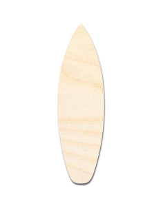 Tabla de Surf de Madera Sin Terminar 91,44 cm 1,27 cm Grosor 2
