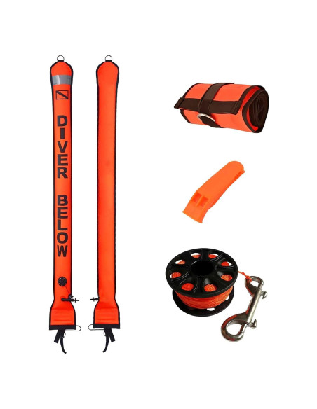 Juego de Boyas de Buceo LalaKoo 1.52m Alta Visibilidad