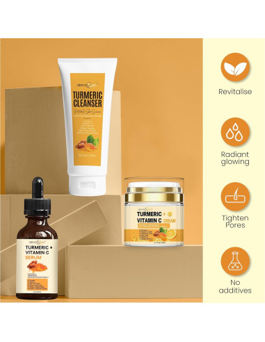 Kit de Cuidado Facial Completo Cúrcuma Naturals+SkinScience