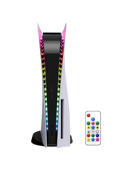 Tira de Luz LED RGB YUANHOT para PS5 Pro/Slim - 7 Colores