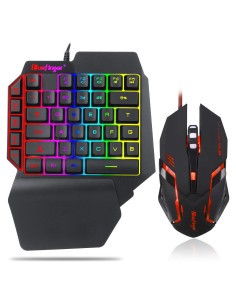Combo Teclado Gaming RGB y Ratón Retroiluminado BlueFinger