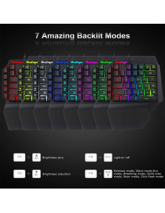 Combo Teclado Gaming RGB y Ratón Retroiluminado BlueFinger 2