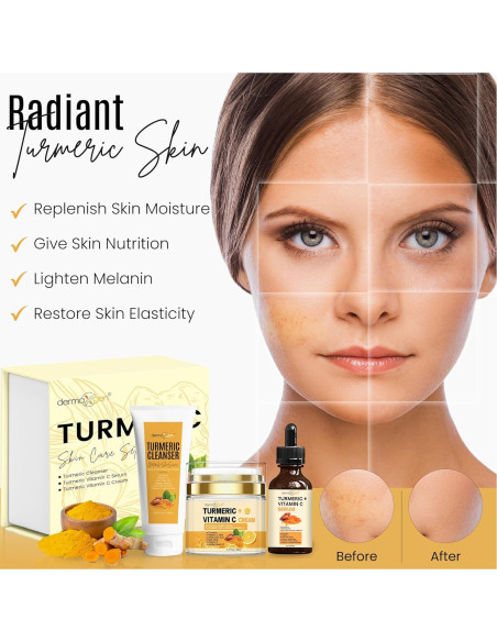 Kit de Cuidado Facial Completo Cúrcuma Naturals+SkinScience