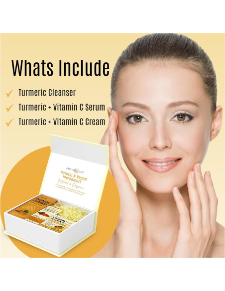 Kit de Cuidado Facial Completo Cúrcuma Naturals+SkinScience