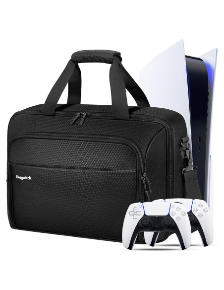 Funda Deegotech para PS5 Pro, Bolsa de Viaje Negra Funda Deegotech para PS5 Pro, Bolsa de Viaje Negra