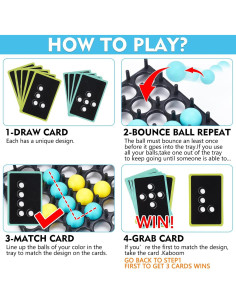 Juego de Mesa Pelotas Saltarinas SNJHM 2-4 Jugadores 2