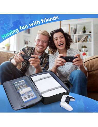Funda Deegotech para PS5 Pro, Bolsa de Viaje Negra