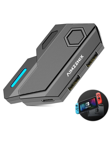 Adaptador de Teclado y Ratón AIMZENIX para Consolas
