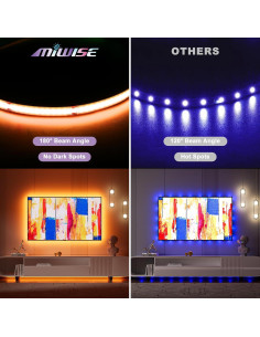 Tira LED RGB COB MIWISE 10m 24V Dimmable Control Voz 2