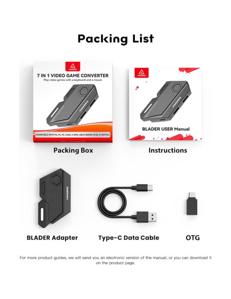 Adaptador de Teclado y Ratón AIMZENIX para Consolas