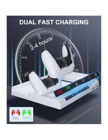 Estación de Enfriamiento BGGUANG PS5 Slim con Cargador