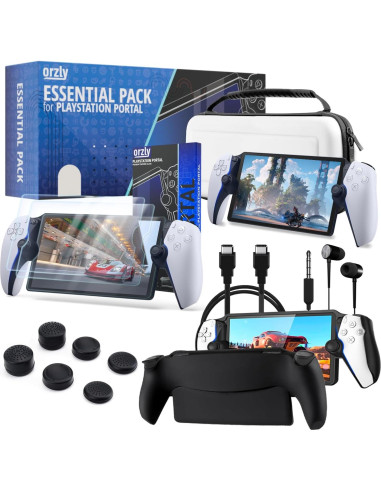 Paquete de Accesorios Orzly para Playstation Portal Blanco