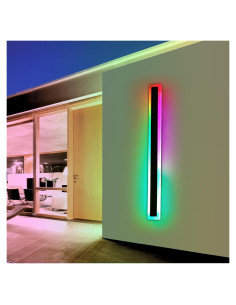 Luz de Pared LED Exterior Daoseolo 145x6x3.5cm RGB IP65