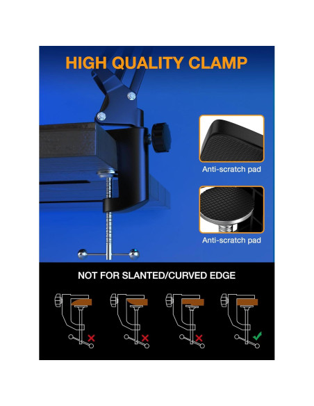 Brazo de Boom Micrófono SUNMON para HyperX QuadCast y más