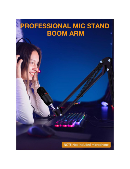 Brazo de Boom Micrófono SUNMON para HyperX QuadCast y más
