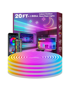 Luces de Cuerda LED RGB 6 m Neón Control Remoto IP65