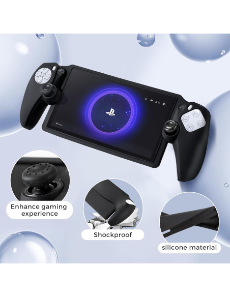 CoBak Funda Dura para PlayStation Portal - Negra