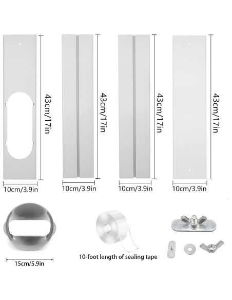Kit Ventana Aire Acondicionado Portátil LE 15 cm Ajustable