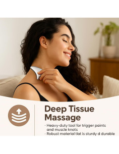 Herramienta Gua Sha de Acero Inoxidable Genérico 9.4x5.3cm 2