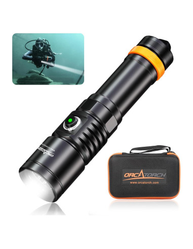 Luz de buceo ORCATORCH D710, 3000 lúmenes, IP68, 150m