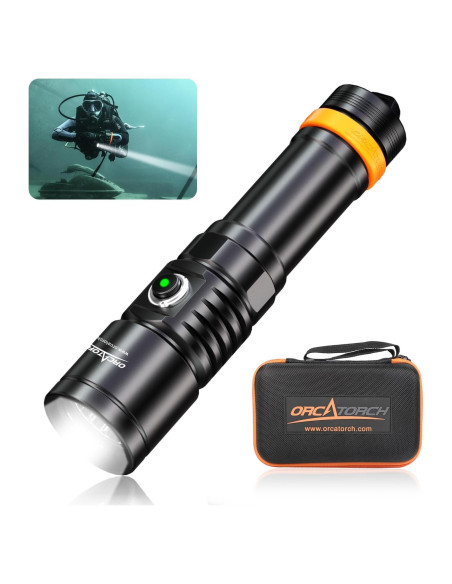 Luz de buceo ORCATORCH D710, 3000 lúmenes, IP68, 150m